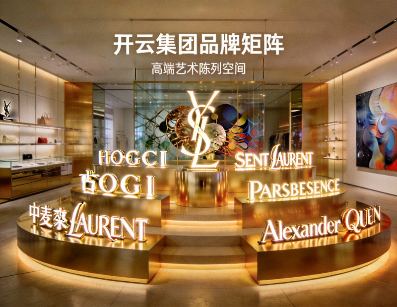 开云集团品牌矩阵全景视觉展示与高端艺术陈列空间
